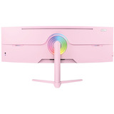 Arozzi Nova 49TUW165, Gaming-Monitor 124.5 cm (49 Zoll), pink, UWQHD, VA, Curved, HDMI, DP, USB-C, USB-Hub, 165Hz Panel