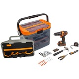 BLACK+DECKER Akku-Schlagbohrschrauber BCKSB05-QW, 18Volt orange/schwarz, Li-Ionen Akku 1,5Ah, Koffer, 44-teiliges Zubehör-Set