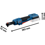 Bosch Akku-Ratschenschrauber GRC 18V-60 Professional solo, 18Volt blau, ohne Akku und Ladegerät, 3/8", in L-BOXX