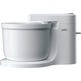 Braun Handmixer MultiMix 1 weiß, 400 Watt, mit 3 Liter Mixschüssel und MultiMix Ständer