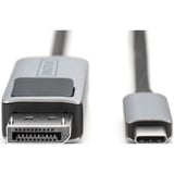 Digitus USB4 Gen 2x2 Adapterkabel USB-C > DisplayPort schwarz/grau, 2 Meter