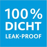 Emsa CLIP & CLOSE Frischhaltedose 3,7 Liter transparent/blau, rechteckig, mit Abtropfgitter