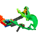 Hot Wheels Monster Trucks Sharks vs. Dinos Drachenzerstörungs-Spielset, Rennbahn 