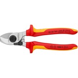 KNIPEX Kabelschere 95 26 165 , Schneid-Zange für Cu- und Al-Kabel, Öffnungsfeder, VDE