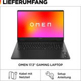 OMEN 17-db1178ng, Gaming-Notebook schwarz, AMD Ryzen AI 7 350, NVIDIA GeForce RTX 5060, 32 GB DDR5, 1 TB (1 TB SSD), ohne Betriebssystem