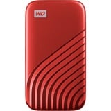 WD My Passport SSD 2 TB, Externe SSD rot, USB-C 3.2 Gen 2 (10 Gbit/s)