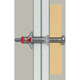 fischer Hohlraumdübel DuoHM 5x55 S PZ  4 Stück, mit Panhead-Schraube