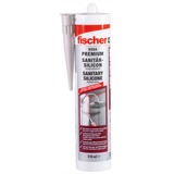 fischer Sanitärsilicon DSSA MA 310ml manhattan, Dichtmasse grau