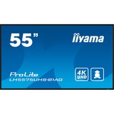 iiyama ProLite LH5575UHS-B1AG, Public Display schwarz (matt), UltraHD/4K, IPS, Lautsprecher, SDM-Slot