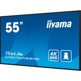 iiyama ProLite LH5575UHS-B1AG, Public Display schwarz (matt), UltraHD/4K, IPS, Lautsprecher, SDM-Slot