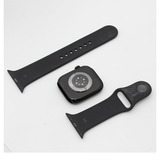 Apple Watch Series 10, Smartwatch schwarz (glänzend), Aluminium, 46 mm, Sportarmband schwarz M/L