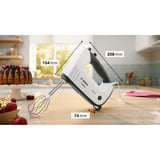 Bosch Handmixer ErgoMixx MFQ37470 weiß/grau, 750 Watt, mit Mixfuß