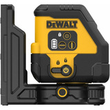 DEWALT Akku-Kreuzlinienlaser DCLE14201RB, 18Volt schwarz/gelb, mit roten Laserlinien, integrierter Powerstack Li-Ion Akku