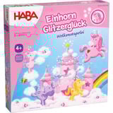 HABA Einhorn Glitzerglück - Wolkenstapelei, Brettspiel 