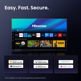 Hisense 43E77Q Pro, QLED-Fernseher 108 cm (43 Zoll), schwarz, UltraHD/4K, Tripple Tuner, USB Recording, Time Shift, 144Hz Panel