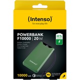 Intenso Powerbank F10000 Green grün, 10.000 mAh, PD 3.0, Quick Charge 3.0