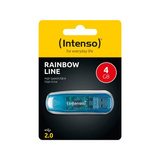 Intenso Rainbow Line 4 GB, USB-Stick blau
