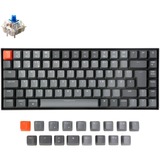 Keychron K2 Version 2, Gaming-Tastatur schwarz/grau, DE-Layout, Gateron Blue, Hot-Swap, RGB