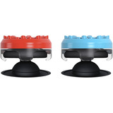  KontrolFreek Performance Thumbsticks Splash, Analog-Stick rot/blau, 2 Stück, für Nintendo Switch Joy-Cons & Nintendo Switch Lite