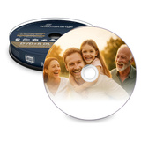 MediaRange DVD+R DL 8,5 GB, DVD-Rohlinge 8fach, 10 Stück, bedruckbar