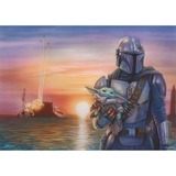 Schmidt Spiele Thomas Kinkade Studios: Star Wars The Mandalorian - A New Direction, Puzzle 1000 Teile