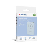 Verbatim Wireless Powerbank Charge 'n' Go 10.000mAh hellblau, Qi, PD 3.0, Quick Charge 3.0