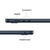 Apple MacBook Air (15") 2025 CTO, Notebook schwarz, 24 GB, 2 TB (2 TB SSD), M4, Deutsch