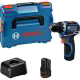 Bosch Akku-Bohrschrauber GSR 12V-32 Professional, 12Volt blau/schwarz, 2x Li-Ionen Akku 2,0Ah, L-BOXX