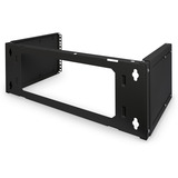 Digitus Patch-Halter zur Wandmontage, 483mm (19"), Halterung schwarz, 4 HE, tiefenverstellbar 250mm - 430mm