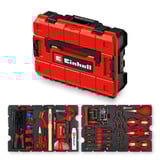 EINHELL E-Case Werkzeugkoffer Hobby, 153-teilig, Werkzeug-Set schwarz/rot