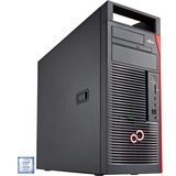 Fujitsu CELSIUS M7010 Power VFY:M7010WP323IN, PC-System schwarz/rot, Windows 10 Pro 64-Bit