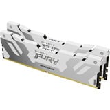 Kingston FURY DIMM 48 GB DDR5-8000 (2x 24 GB) Dual-Kit, Arbeitsspeicher silber/weiß, KF580C38RWK2-48, Renegade, INTEL XMP