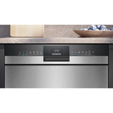 Siemens SN43HS03TE iQ300, Spülmaschine edelstahl (gebürstet)/schwarz, 60 cm, Home Connect