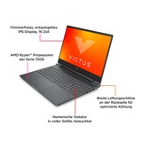 Victus by HP 16-s0180ng, Gaming-Notebook grau, AMD Ryzen 7 7840HS, NVIDIA GeForce RTX 4070, 32 GB DDR5, 512 GB (512 GB SSD), ohne Betriebssystem