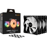 be quiet! Light Wings LX 120mm PWM Triple Pack, Gehäuselüfter schwarz, 3er Pack, 120 mm