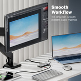 Digitus 7-Port USB-C Docking Station, Dockingstation grau/schwarz