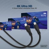 Digitus USB4 Gen 2x2 Silikon-Anschlusskabel USB-C > USB-C schwarz, 2 Meter, PD, Laden mit bis zu 240 Watt
