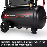 EINHELL Kompressor TC-AC 190/24/8 I OF schwarz, 1.100 Watt