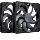 Noctua NF-A14x25 G2 PWM Sx2-PP chromax.black, Gehäuselüfter schwarz, PWM-Anschluss, 2 Lüfter, 140 mm