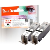 Peach Tinte schwarz PI100-287 (DoppelPack) kompatibel zu Canon PGI-570XL