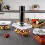 Rommelsbacher Hand-Vakuumiergerät Starterset VAC 253/S anthrazit, Akkubetrieb, mit 3 Glasbehältern