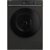 SHARP ES-WNFL914CMDA-DE  , Waschmaschine schwarz (matt), 60 cm, WLAN