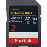 SanDisk Extreme PRO 2TB SDXC, Speicherkarte schwarz, UHS-I U3, Class 10, V30