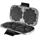 Unold Doppel-Waffeleisen 48241 silber/schwarz, 1.300 Watt