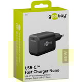 goobay USB-C PD GaN Schnelladegerät Nano 65 W schwarz
