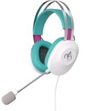 ASUS TUF Gaming H1 Gen II Hatsune Miku Edition, Gaming-Headset weiß/türkis, Kabelgebunden