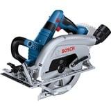 Bosch Professional PRO Akku-Handkreissäge BITURBO GKS 18V-70 L Professional solo blau/schwarz, ohne Akku und Ladegerät, in L-BOXX