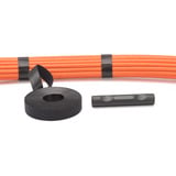 Digitus Klettband für strukturierte Verkabelung, 10 Meter Rolle, Kabelführung schwarz, 20mm breit