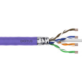 Digitus Professional Cat.6 F/UTP Verlegekabel simplex, Cca violett, 100 Meter Rolle