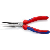 KNIPEX Flachrundzange 26 12 200, Greifzange rot/blau, gezahnte Griffflächen